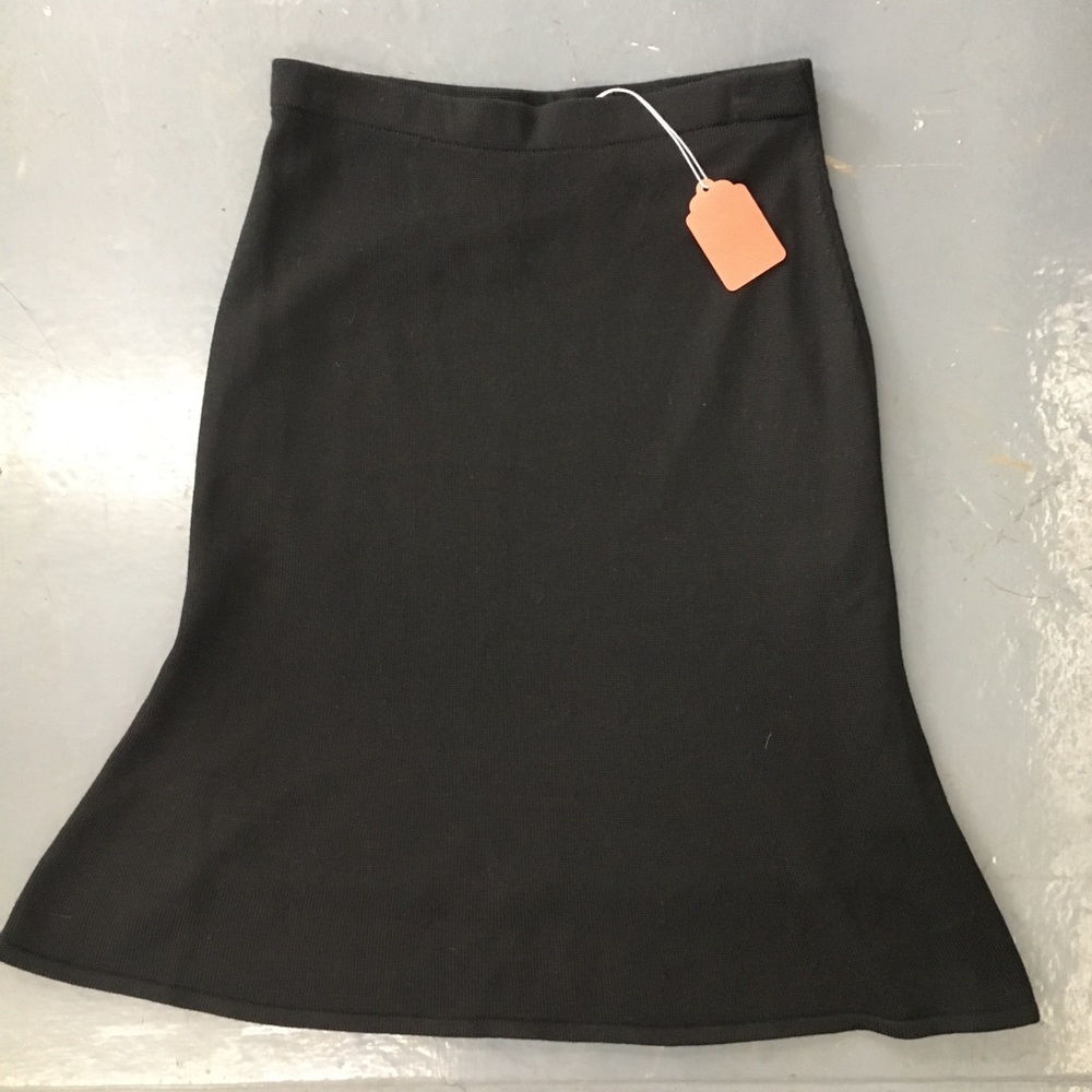 Biana Wool Black Skirt